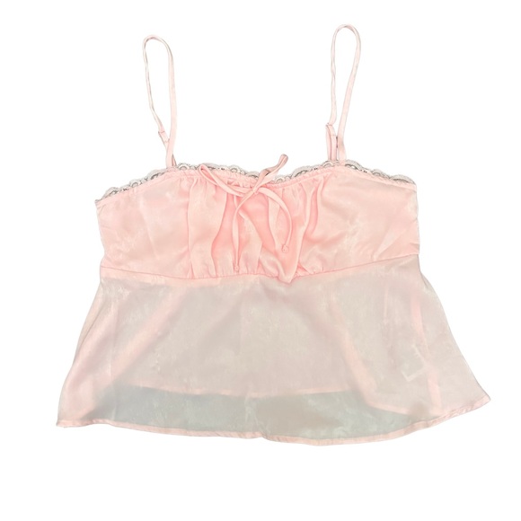 No Boundaries Other - No Boundaries Light Pink Satin Chemise